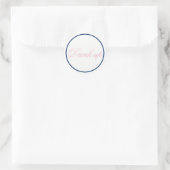 Sticker Mariage Boire vers le haut rose/marine (Sac)