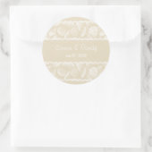 Sticker Mariage Burlap Lace et Sea Shell (Sac)