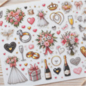 Sticker mariage Celebration" (Devant)