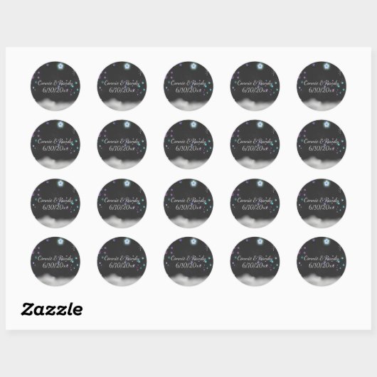 Sticker Mariage Chalkboard enchanté (Feuille)