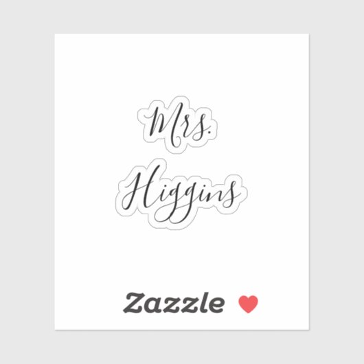 Sticker Mariage Chaussures Nom de la vignette Date Script (Feuille)
