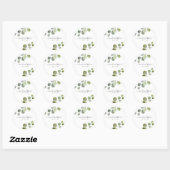 Sticker Mariage chic moderne Script Eucalyptus (Feuille)