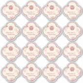Sticker Mariage chinois élégant Double Xi Flower (Devant)