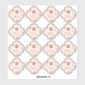 Sticker Mariage chinois élégant Double Xi Flower (Feuille)