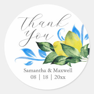 Sticker mariage citrons