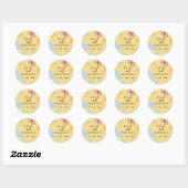Sticker Mariage coloré joyeux et Étiquette (Feuille)