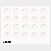 Sticker Mariage Confetti coloré (Feuille)