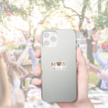 Sticker Mariage Couple Monogram Love Heart<br><div class="desc">Un grand objet de coordonnées ! Nos autocollants de mariage monogramme sont un complément parfait aux fournitures de mariage pour la collection Beautiful Brown Horses Design. Ajoutez les monogrammes de votre couple mariage et la date spéciale. Utilisez le modèle pour créer votre propre autocollant monogramme de couple.</div>