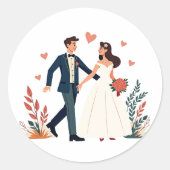 Sticker mariage Couple Romance (Devant)