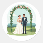 Sticker Mariage Couples (Devant)