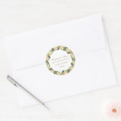 Sticker Mariage d'adresse Floral White (Enveloppe)