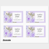 Sticker Mariage Dahlias Amethyst (Feuille)