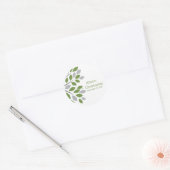 Sticker Mariage d'arbre vert d'automne (Enveloppe)