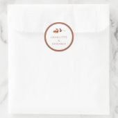 Sticker Mariage d'automne simple (Sac)