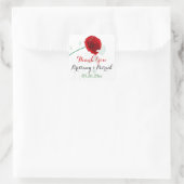 Sticker Mariage de 1,5 po 3 | Red Poppy | Noir, Ve (Sac)