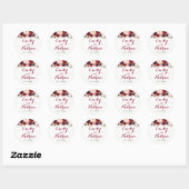 Sticker Mariage de automne de la Bourgogne rouge (Feuille)