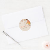 Sticker Mariage de automne pour les tourbillons fl (Enveloppe)