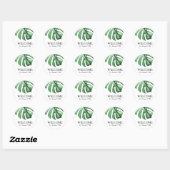 Sticker Mariage de bienvenue pour palmier tropical (Feuille)