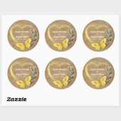 Sticker Mariage de fête rustique (Feuille)