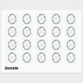 Sticker Mariage de feuille botanique moderne (Feuille)