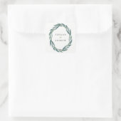 Sticker Mariage de feuille botanique moderne (Sac)