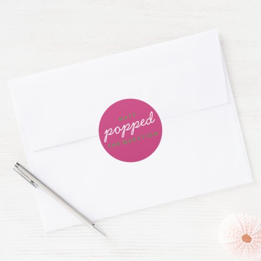 Sticker Mariage de la Bachelorette Question (Enveloppe)