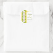 Sticker Mariage de la marguerite jaune vert (Sac)