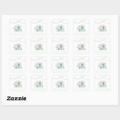 Sticker Mariage de la remorque Blue Retro (Feuille)
