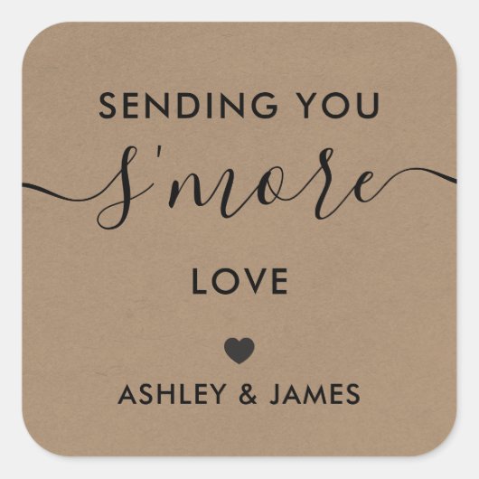 Sticker Mariage De L'Amour, Kraft (Devant)