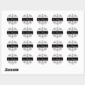Sticker Mariage de lustre noir (Feuille)