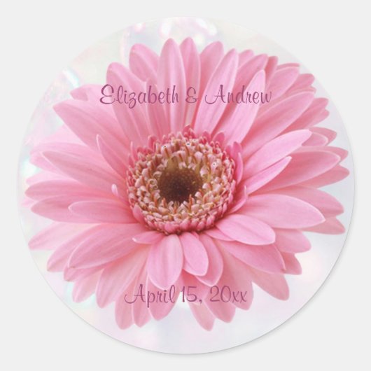 Sticker Mariage de marguerite rose (Devant)