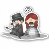 Sticker Mariage de mariée et de chambre (Devant)