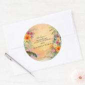 Sticker Mariage de Merci de coucher de soleil trop (Enveloppe)