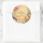 Sticker Mariage de Merci de coucher de soleil trop (Sac)