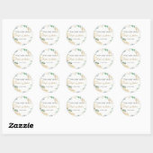 Sticker Mariage de Merci de couronne d'or (Feuille)