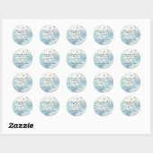Sticker Mariage de Merci Winter Wonderland (Feuille)