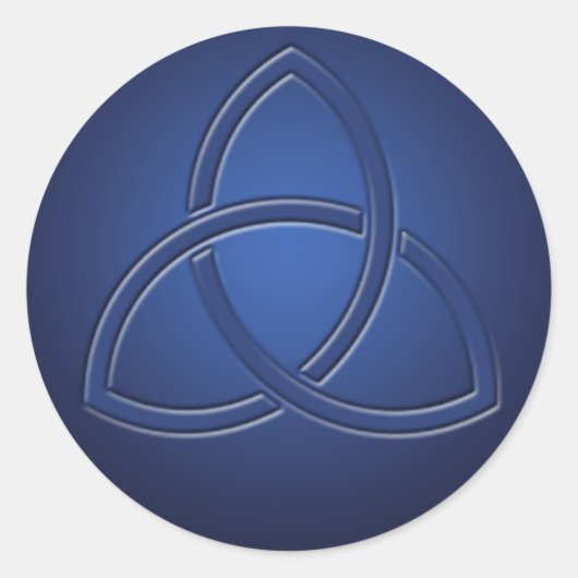 Sticker Mariage de noeud d'amour bleu celtique de  (Devant)