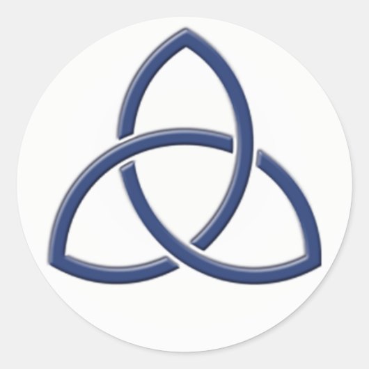 Sticker Mariage de noeud d'amour bleu et blanc de  (Devant)