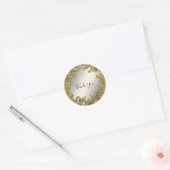 Sticker Mariage de phoque floral or (Enveloppe)