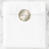 Sticker Mariage de phoque orné d'or blanc (Sac)