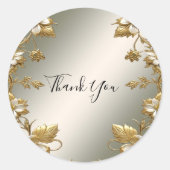 Sticker Mariage de phoque orné d'or blanc (Devant)