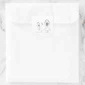 Sticker Mariage de proposition de genou plié (Sac)