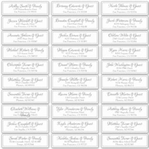 Sticker Mariage de script cursif moderne Adresse