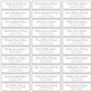 Sticker Mariage de script cursif moderne Adresse