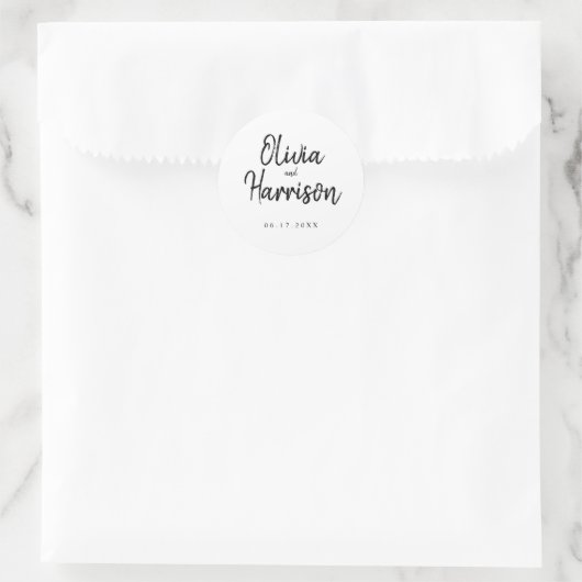 Sticker Mariage de script élégant (Sac)