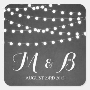Sticker Mariage de tableau de bord blanc Fairy Lig