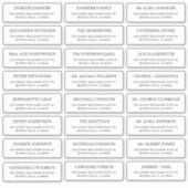 Sticker Mariage de typographie moderne adresse blanche (Devant)