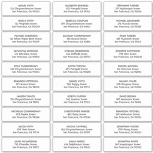 Sticker Mariage de typographie simple Nom d'hôte Adresse