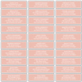 Sticker Mariage de typographie simple Nom d'hôte Adresse (Devant)