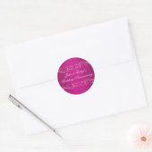 Sticker Mariage d'enveloppes rose tourbillon (Enveloppe)